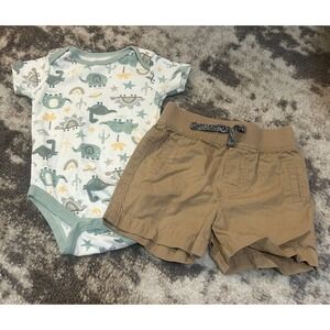 Chick Pea & Cat & Jack Baby Boy Spring/Summer Outfit 6-9 Months